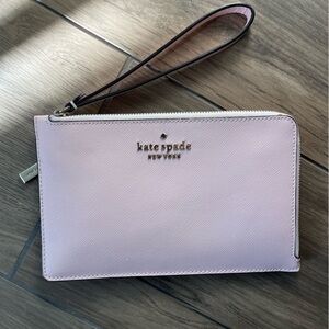 Kate Spade light pastel baby pink wristlet